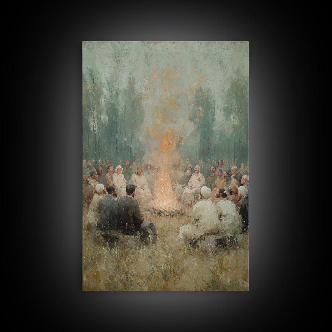 Robe Of Light – Framed Canvas Print – Christian Wall Art – Christian Art Canvas – Christian Painting – Modern Christian Art – Subtle Christ