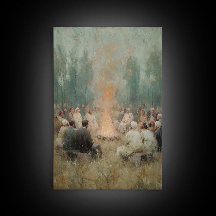 Robe Of Light – Framed Canvas Print – Christian Wall Art – Christian Art Canvas – Christian Painting – Modern Christian Art – Subtle Christ