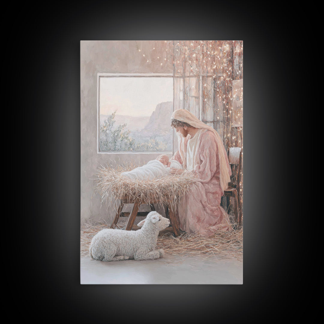 Morning Star Promise – Framed Canvas Print – Christian Art Canvas – Christmas Art – Christian Gift – Christian Wall Art – Large Christian P