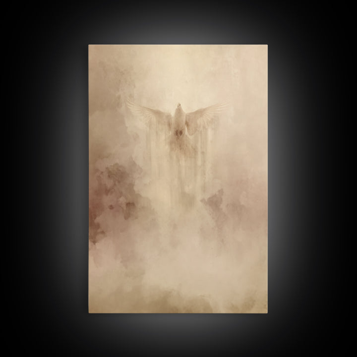 Divine Uplift – Framed Canvas Print – Christian Wall Art – Modern Christian Art – Christian Art Canvas – Christian Decor – Abstract Christi