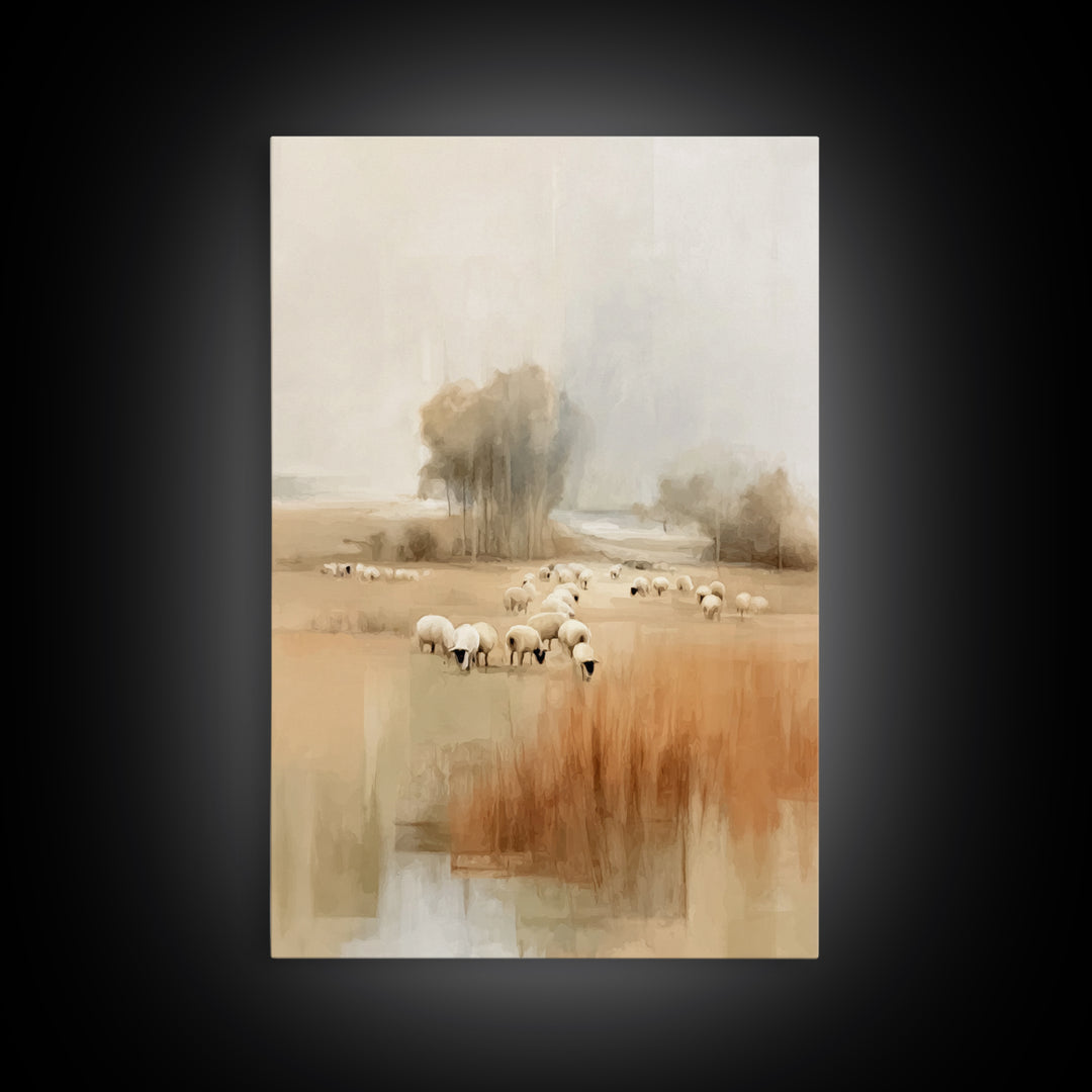 Fields Of Mercy – Framed Canvas Print – Christian Art Canvas – Subtle Christian Art – Christmas Art – Christian Wall Art – Christian Gift I