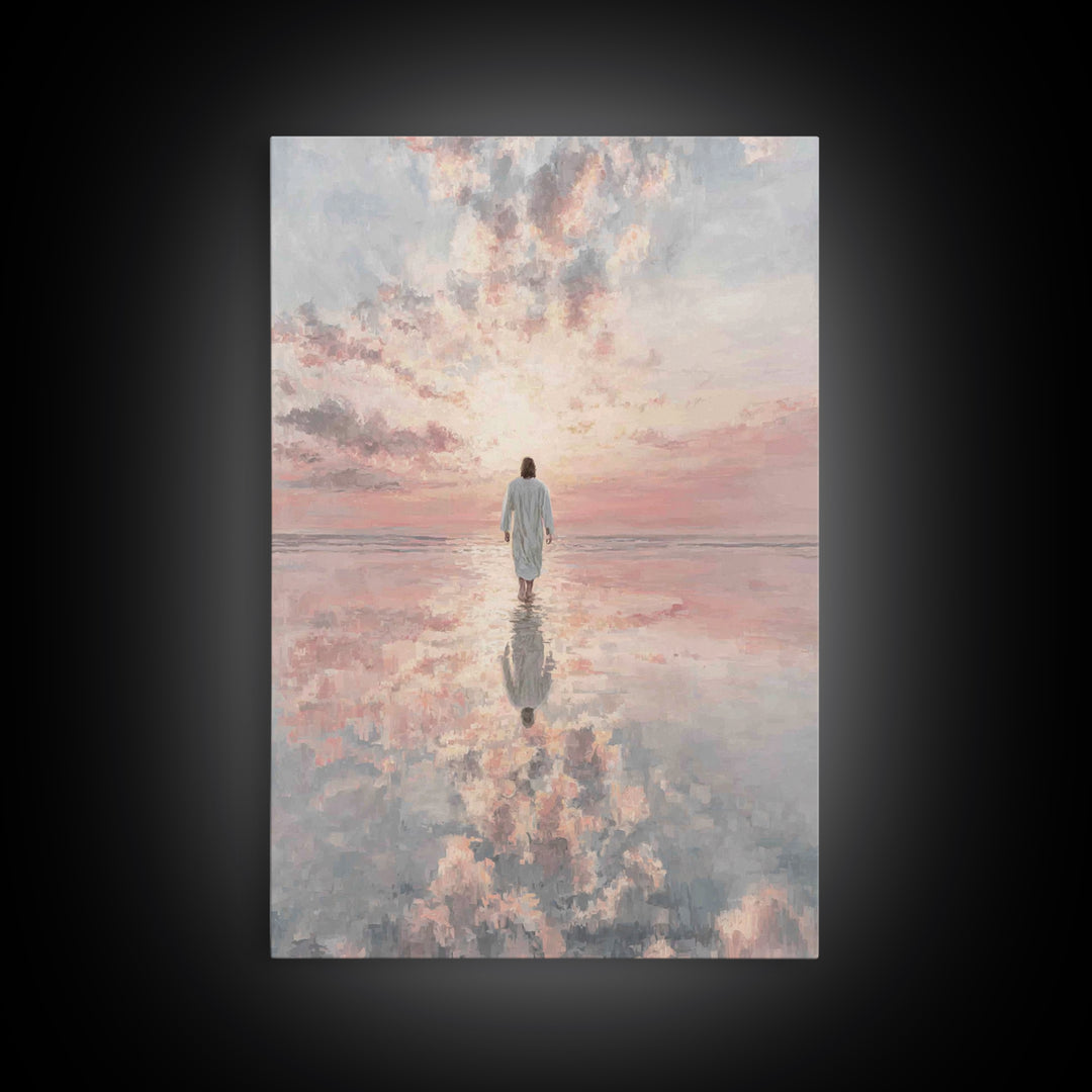 Heavenlit Passage – Framed Canvas Print – Christian Wall Art – Christian Art Canvas – Modern Christian Art – Subtle Christian Art – Christi