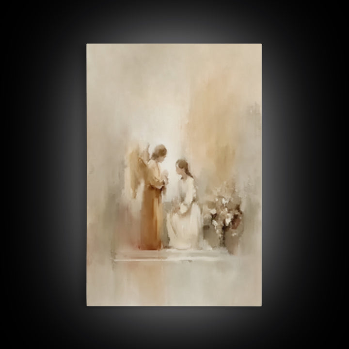 Garden Of Grace – Framed Canvas Print – Christian Art Canvas – Christian Wall Art – Christmas Art – Christian Decor – Christian Art