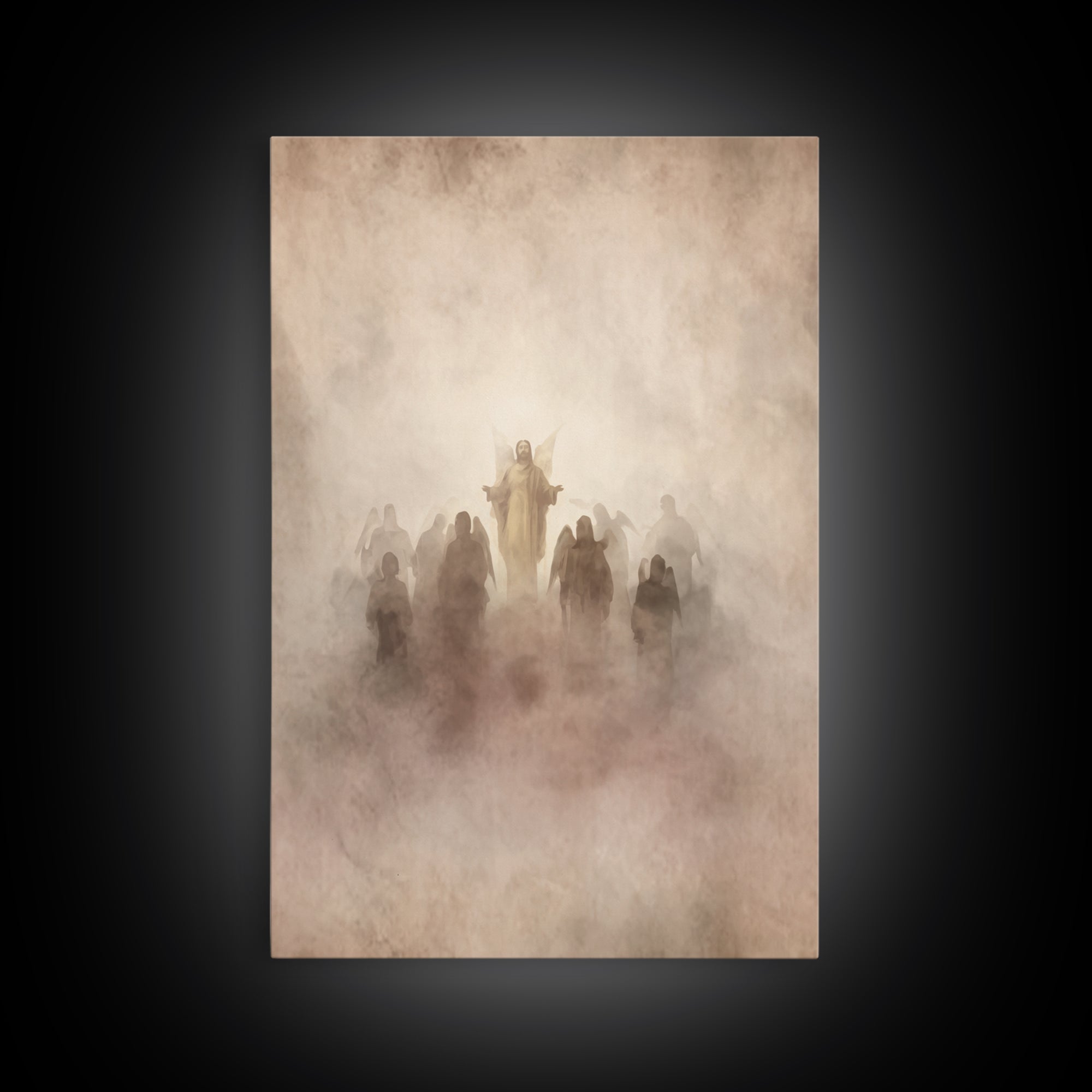 Angel Host Glory | Framed Canvas Print | Christian Art Canvas | Christian Wall Art | Christian Decoration | Christian Art Painting | Christ