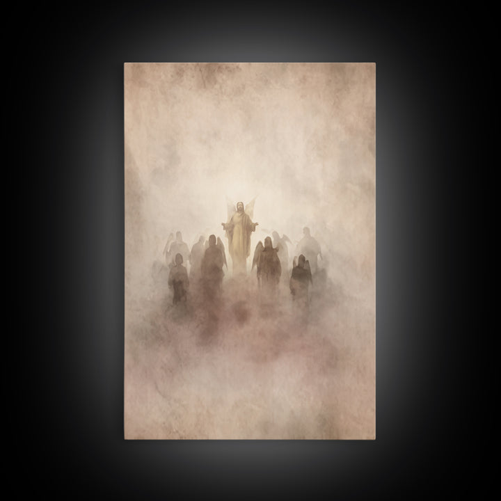 Angel Host Glory | Framed Canvas Print | Christian Art Canvas | Christian Wall Art | Christian Decoration | Christian Art Painting | Christ
