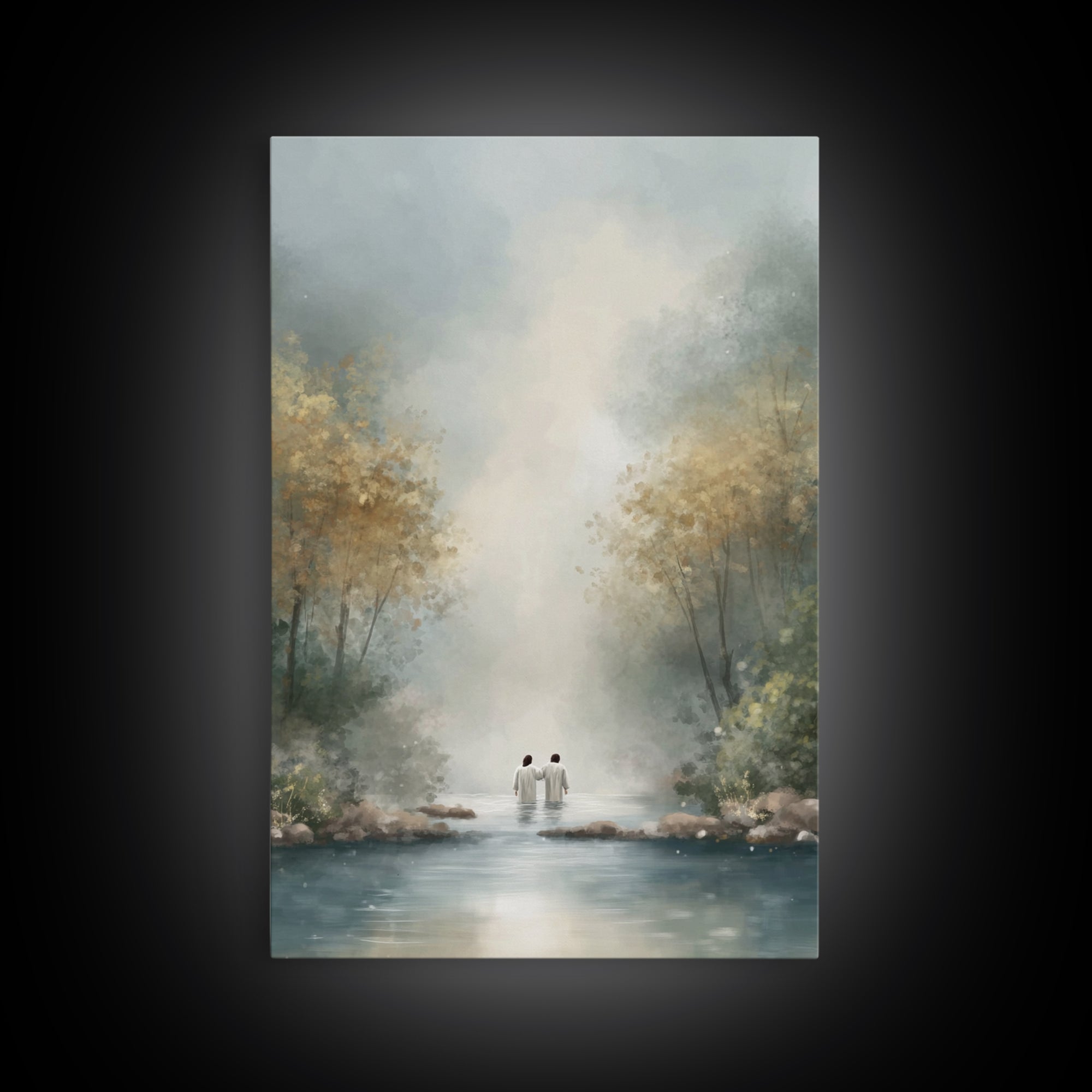 Child Of Peace | Framed Canvas Print | Christian Art Canvas | Christian Wall Art | Jesus Painting | Modern Christian Art | Christian Decor