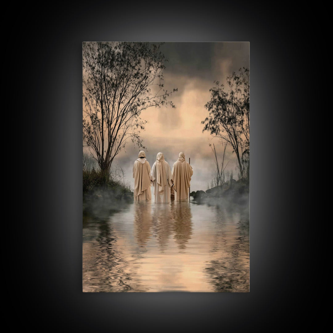 Twilight Disciples – Framed Canvas Print – Christian Art – Christian Paintings – Moody Christian Art – Christian Art Canvas – Christian Gif
