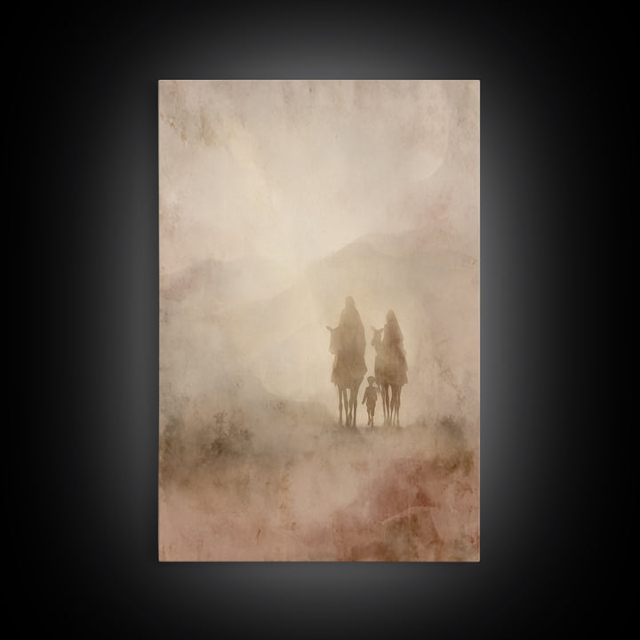 Heavenward Steps | Framed Canvas Print | Christian Art Canvas | Christian Wall Art | Jesus Painting | Christian Christmas Art | Christmas A