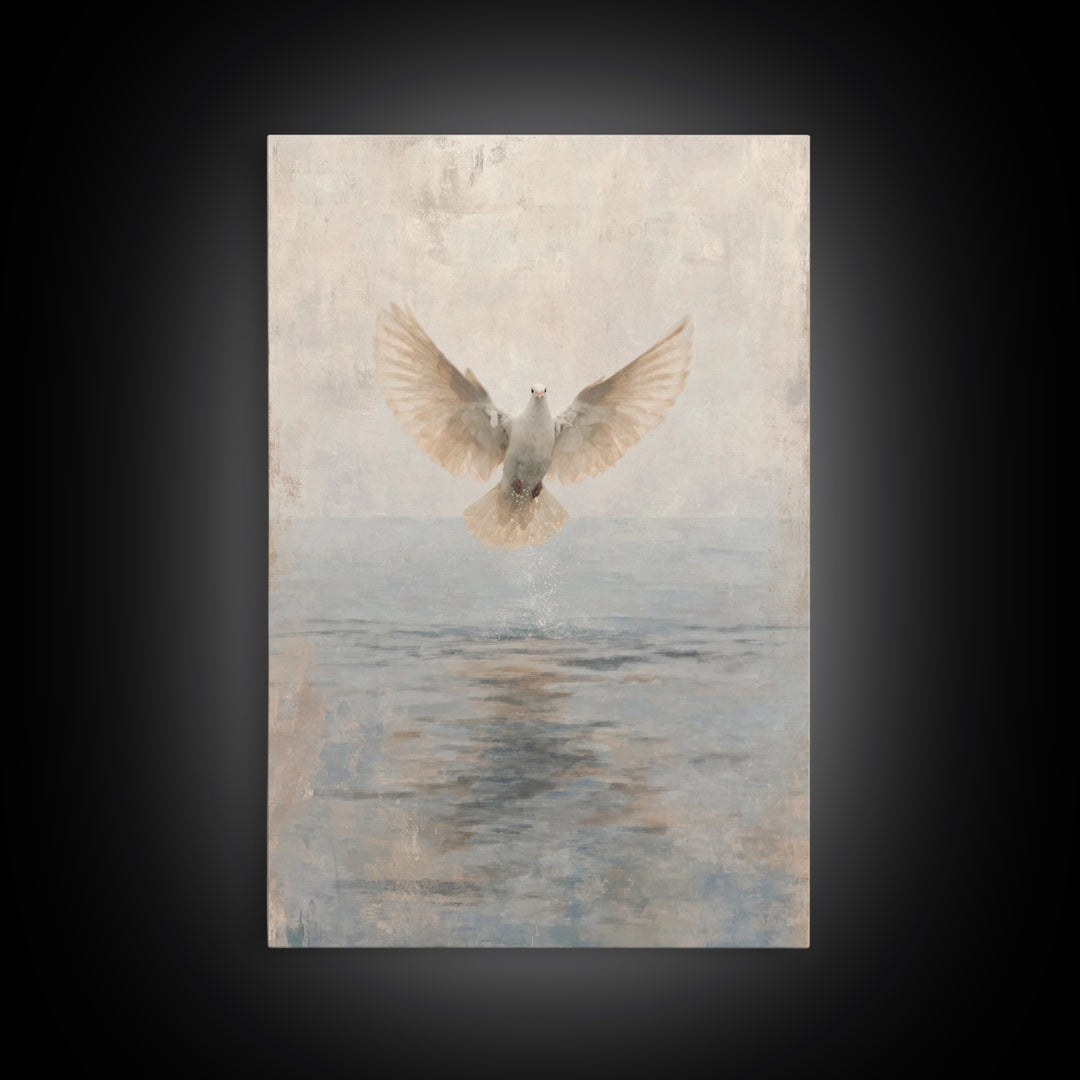 Water Of Spirit – Framed Canvas Print – Christian Wall Art – Christian Art Canvas – Christian Art Painting – Christian Decor – Christian Gi