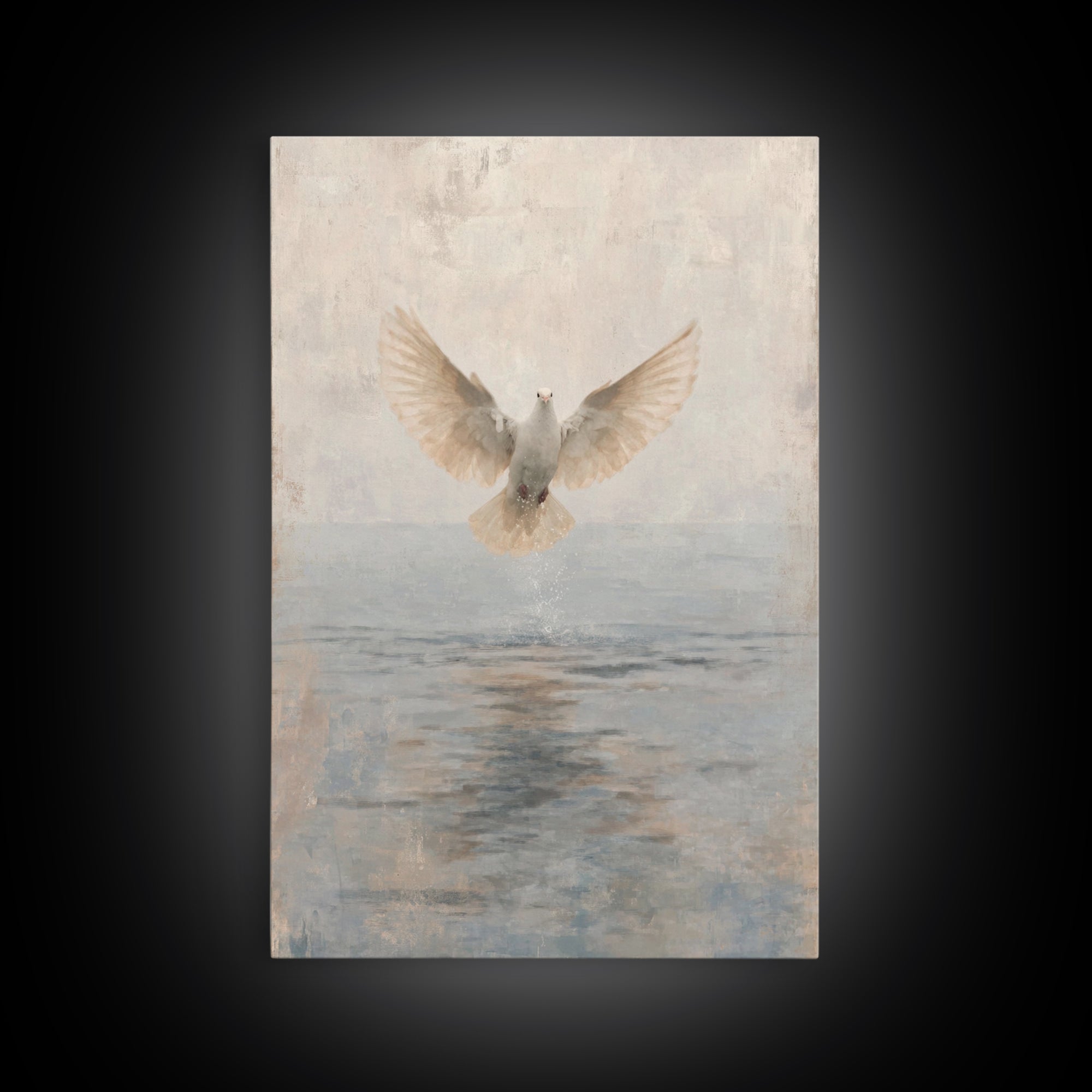Water Of Spirit – Framed Canvas Print – Christian Wall Art – Christian Art Canvas – Christian Art Painting – Christian Decor – Christian Gi
