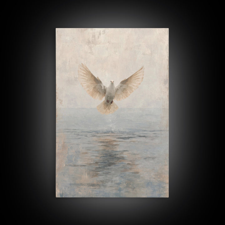 Water Of Spirit – Framed Canvas Print – Christian Wall Art – Christian Art Canvas – Christian Art Painting – Christian Decor – Christian Gi