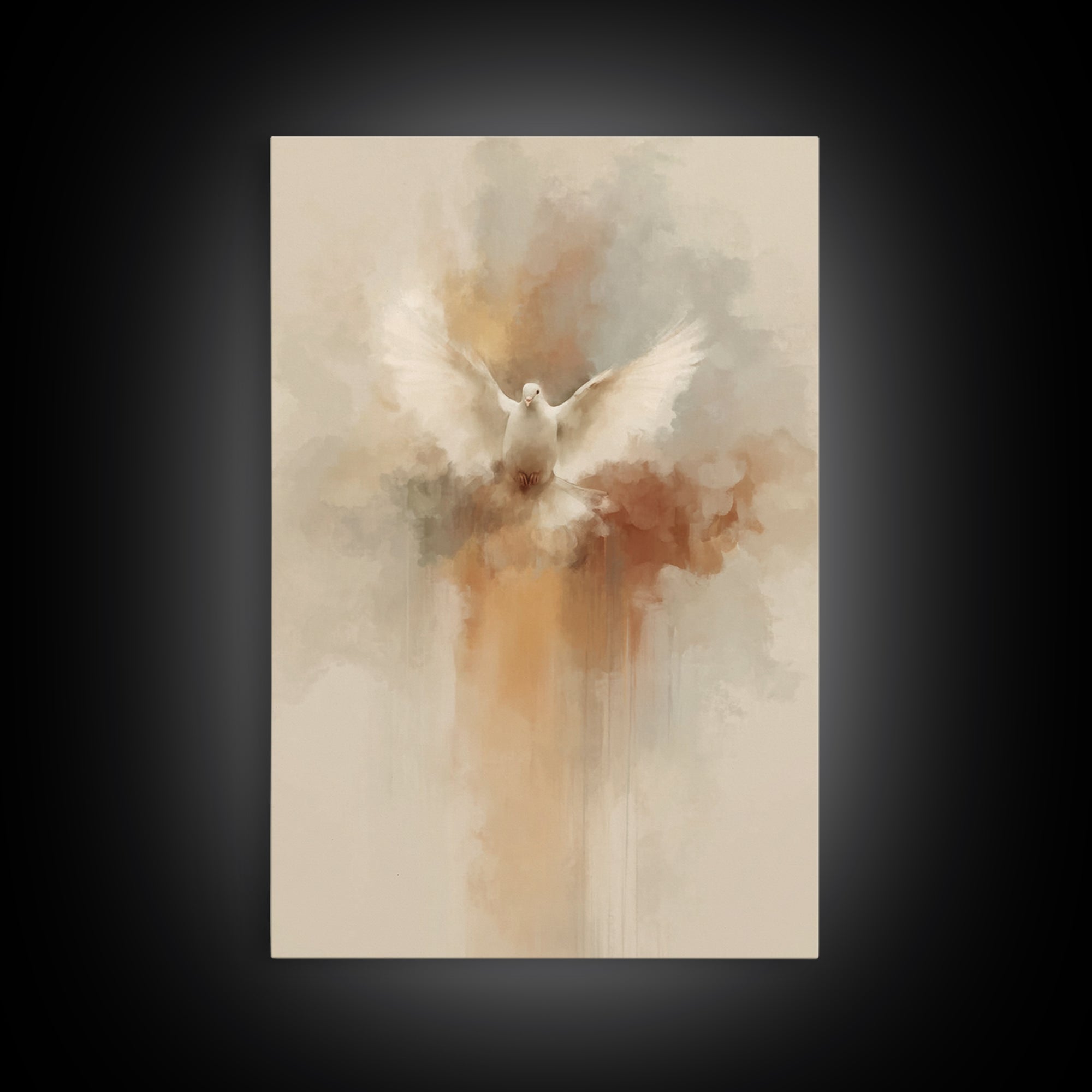 Radiant Spirit Flight | Framed Canvas Print | Christian Art Canvas | Christian Wall Art | Christian Decor | Christian Christmas Art | Chris