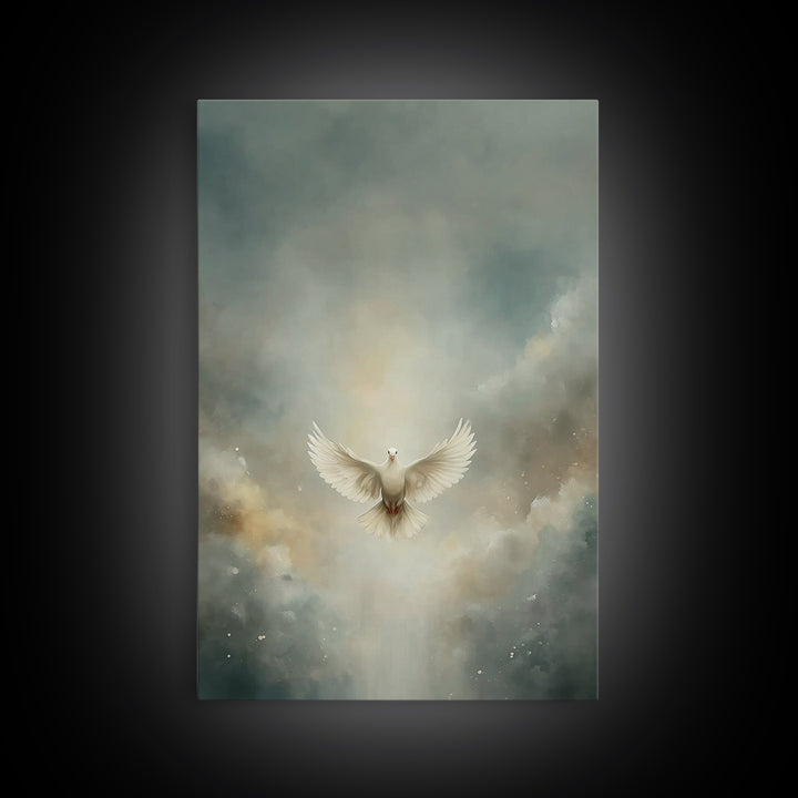Glory In The Clouds – Framed Canvas Print – Christian Art – Christian Decor – Christian Wall Art – Christian Art Canvas – Christian Christm