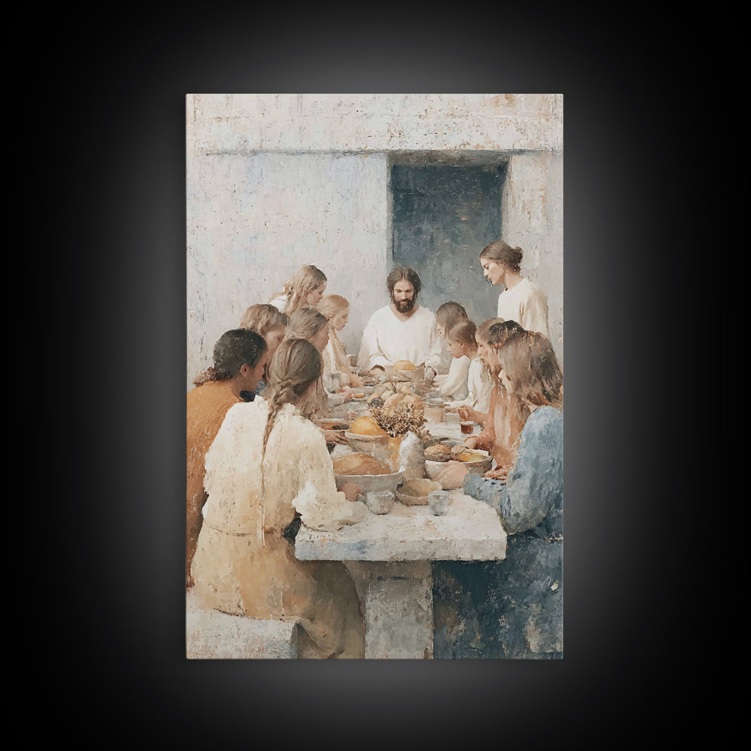 Veil Of The Spirit | Framed Canvas Print | Christian Art | Christian Art Canvas | Christian Wall Art | Christian Christmas Art | Christian