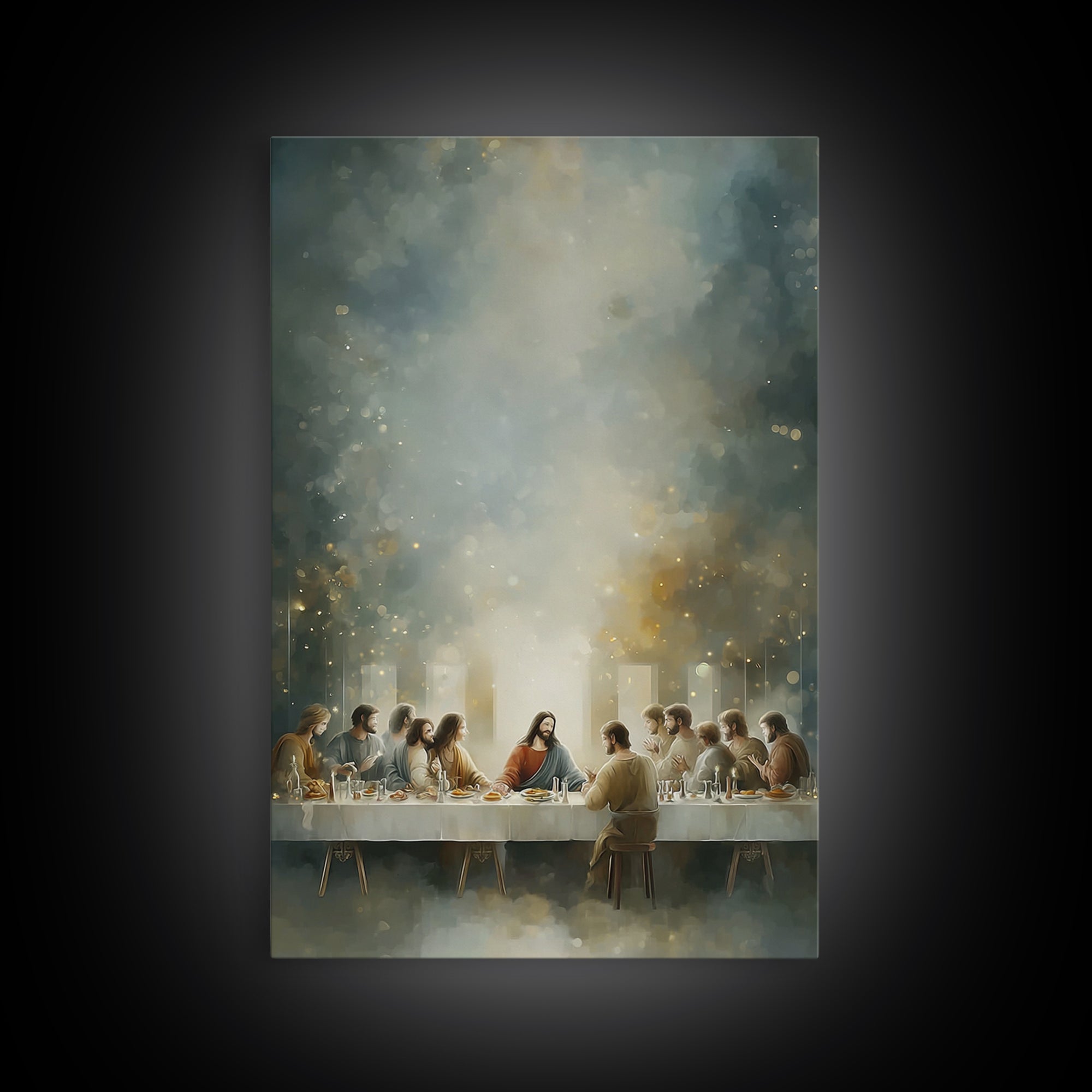 Eternal Light – Framed Canvas Print – Christian Art – Jesus Painting – Christian Wall Art – Christian Christmas Art – Christian Art Canvas