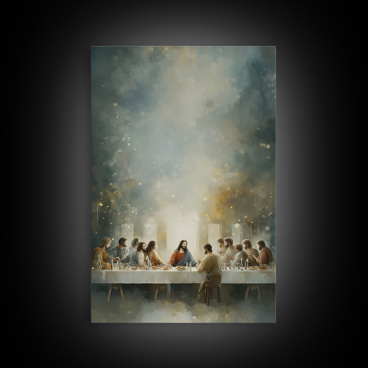 Eternal Light – Framed Canvas Print – Christian Art – Jesus Painting – Christian Wall Art – Christian Christmas Art – Christian Art Canvas