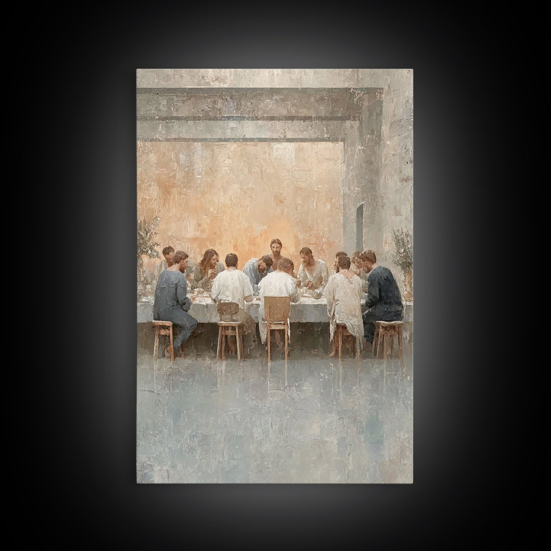 Lasting Promise – Framed Canvas Print – Jesus Painting – Christian Art Canvas – Christian Wall Art – Christmas Art – Christian Decor – Larg