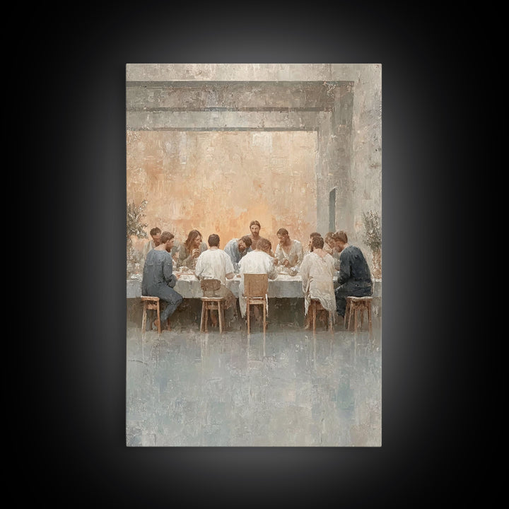 Lasting Promise – Framed Canvas Print – Jesus Painting – Christian Art Canvas – Christian Wall Art – Christmas Art – Christian Decor – Larg