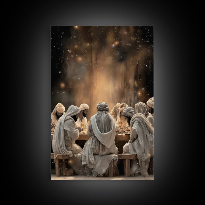 Sacred Illumination – Framed Canvas Print – Christian Art Canvas – Christian Painting – Jesus Wall Art – Christmas Art – Christian Decor –