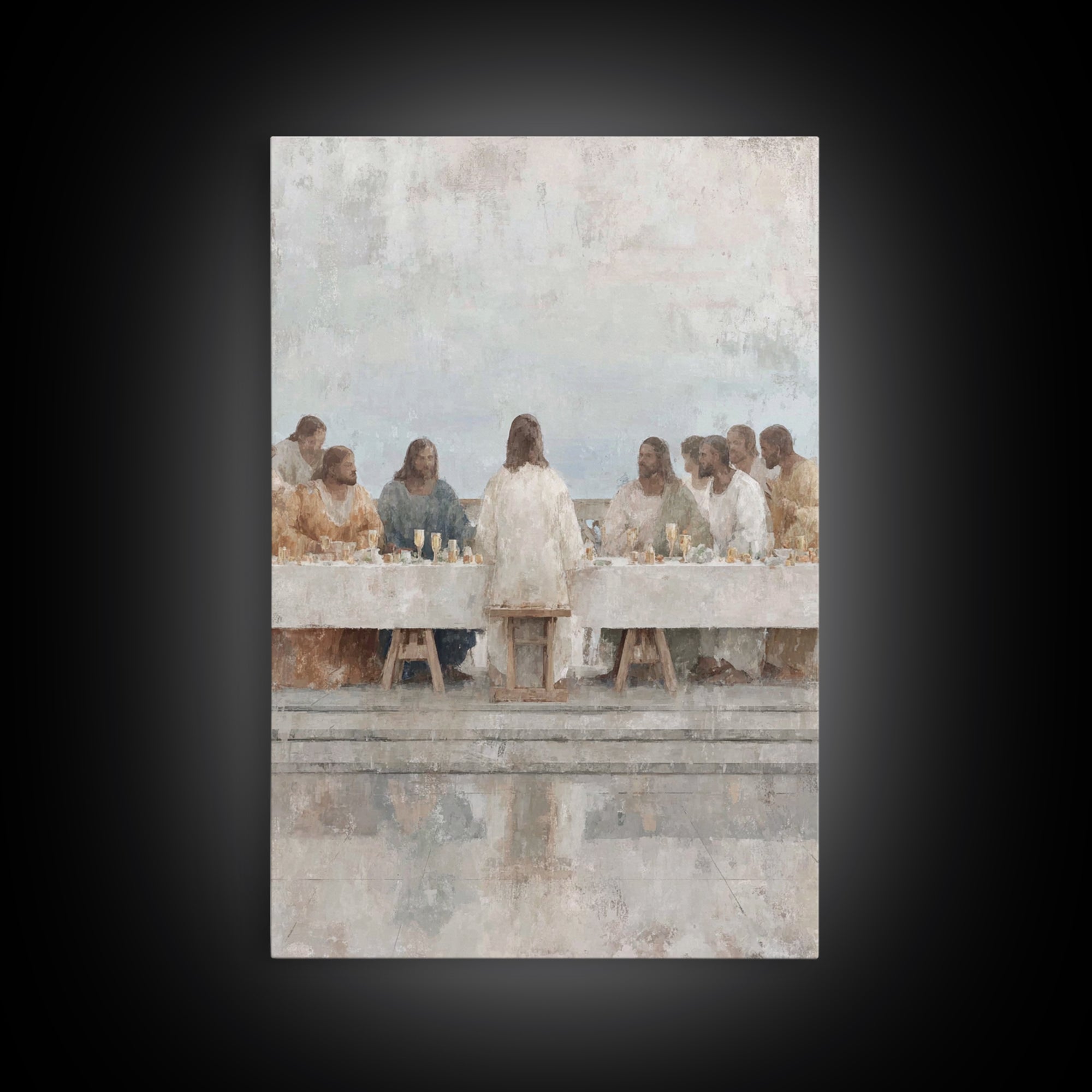Covenant Reflections | Framed Canvas Print | Christian Wall Art | Jesus Painting | Subtle Christian Art | Christian Art Canvas | Christian