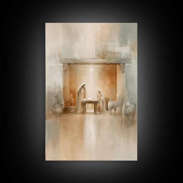 Bethlehem Wonder | Framed Canvas Print | Christian Christmas Art | Christmas Art | Christian Art Canvas | Christian Wall Art | Christian De