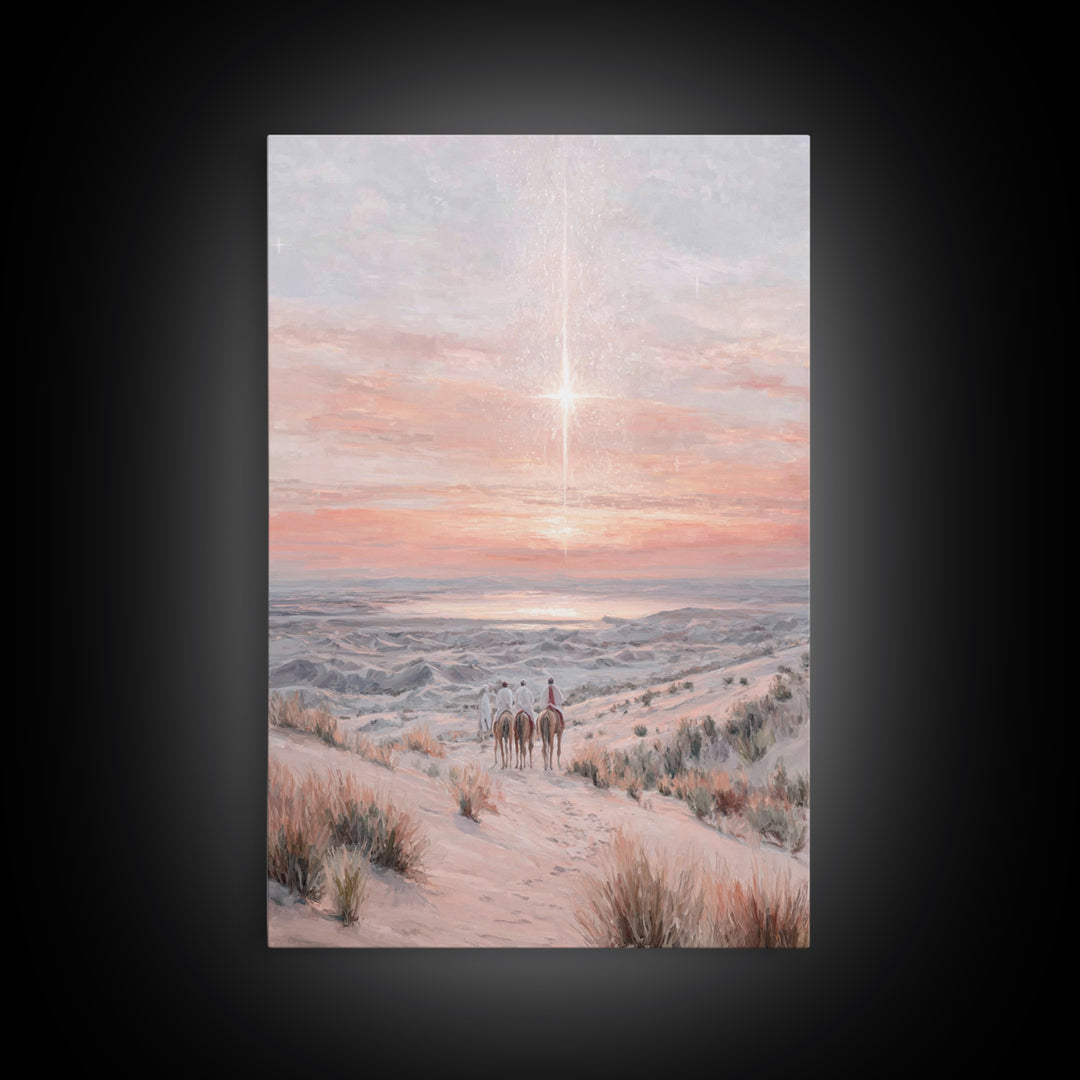 Star Of The East – Framed Canvas Print – Christian Art Canvas – Christmas Art – Christian Wall Art – Christian Christmas Art – Christian De