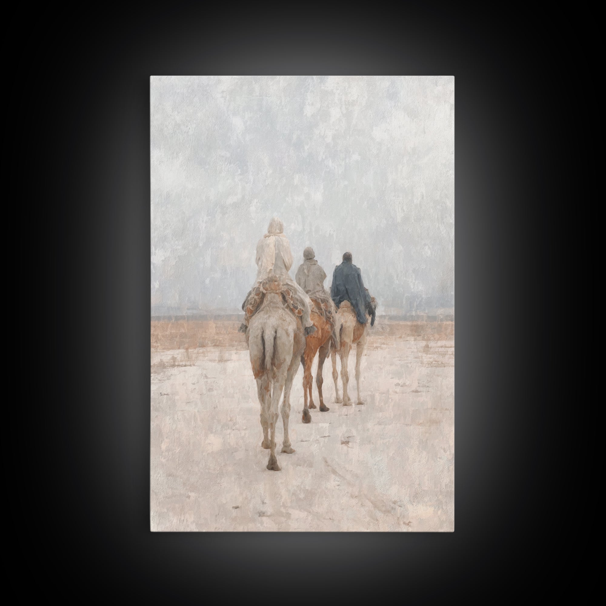 The Guiding Star – Framed Canvas Print – Christian Wall Art – Christian Art Canvas – Christmas Art – Christian Christmas Art – Jesus Painti