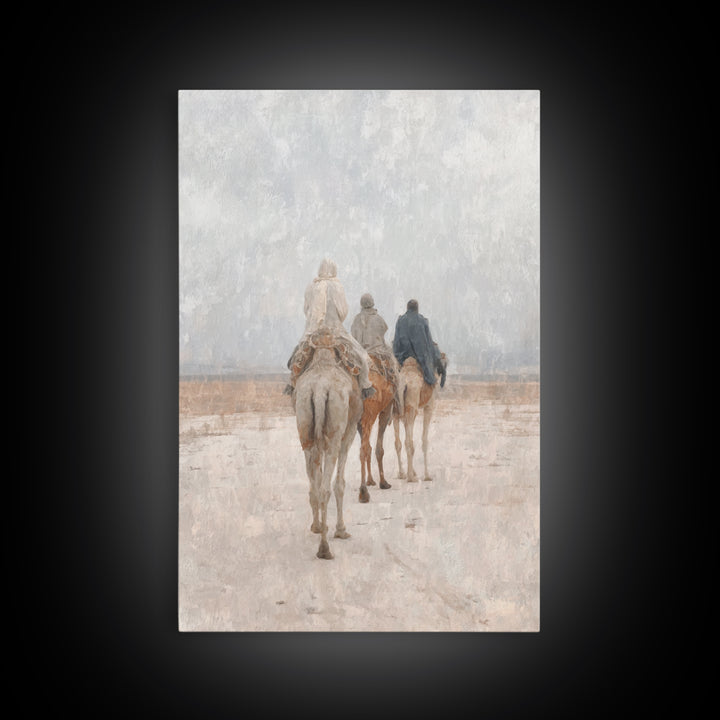 The Guiding Star – Framed Canvas Print – Christian Wall Art – Christian Art Canvas – Christmas Art – Christian Christmas Art – Jesus Painti