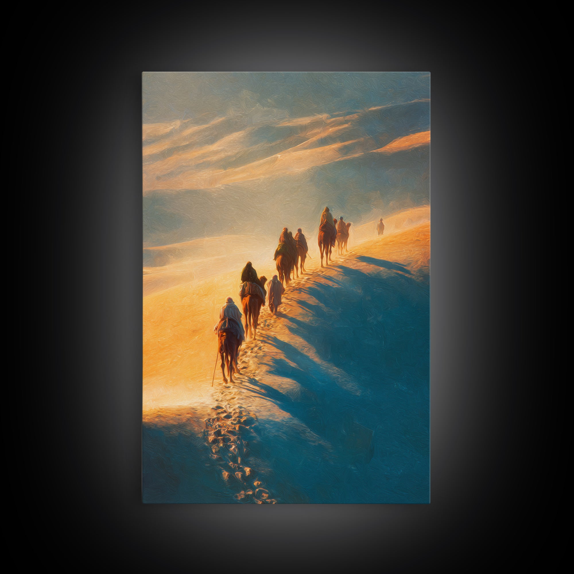 Dawn Of Promise – Framed Canvas Print – Christian Art Print – Christian Wall Art – Christmas Art – Christian Christmas – Modern Christian A