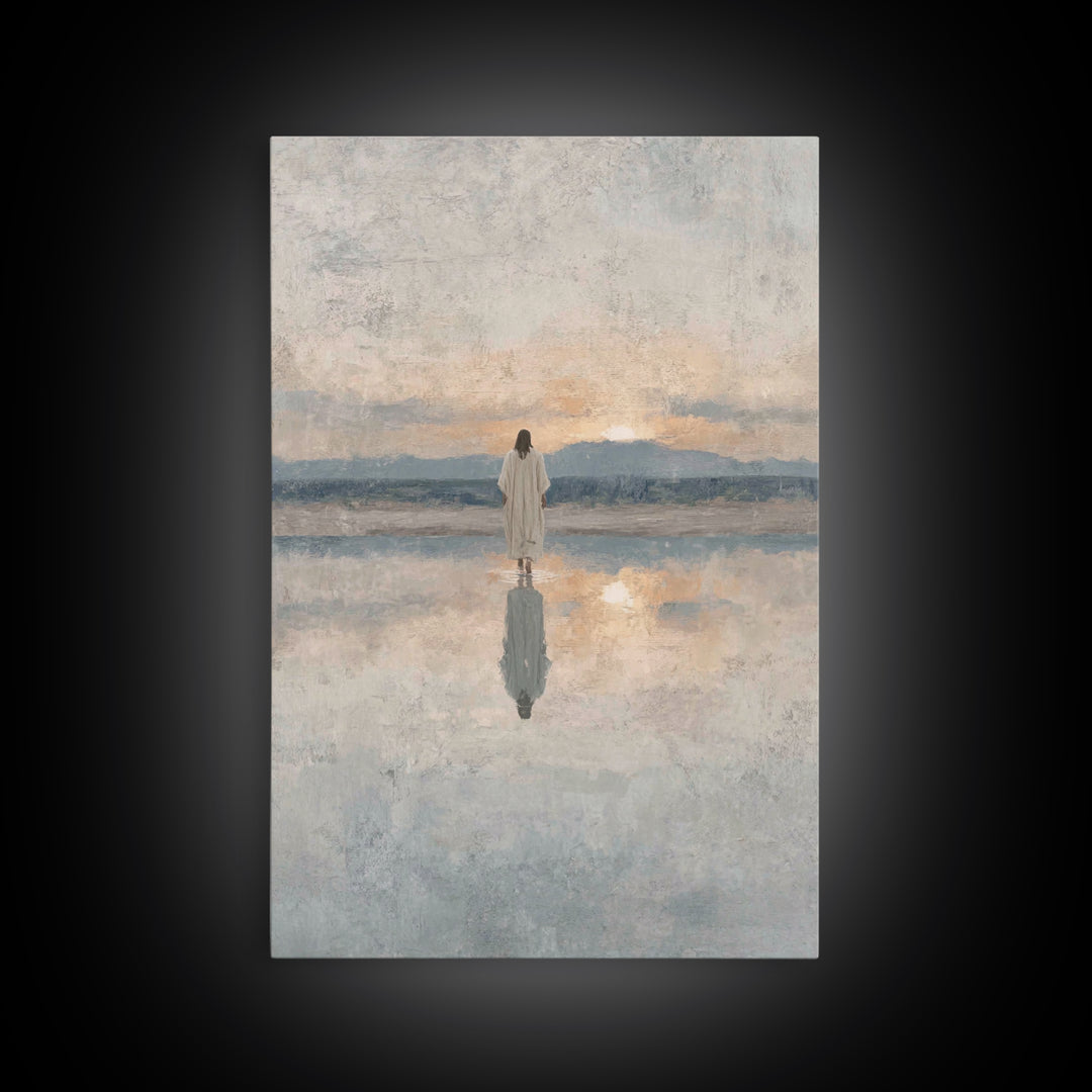 Desert Pilgrims – Framed Canvas Print – Christian Wall Art – Christian Art Canvas – Moody Christian Art – Christmas Art Prints