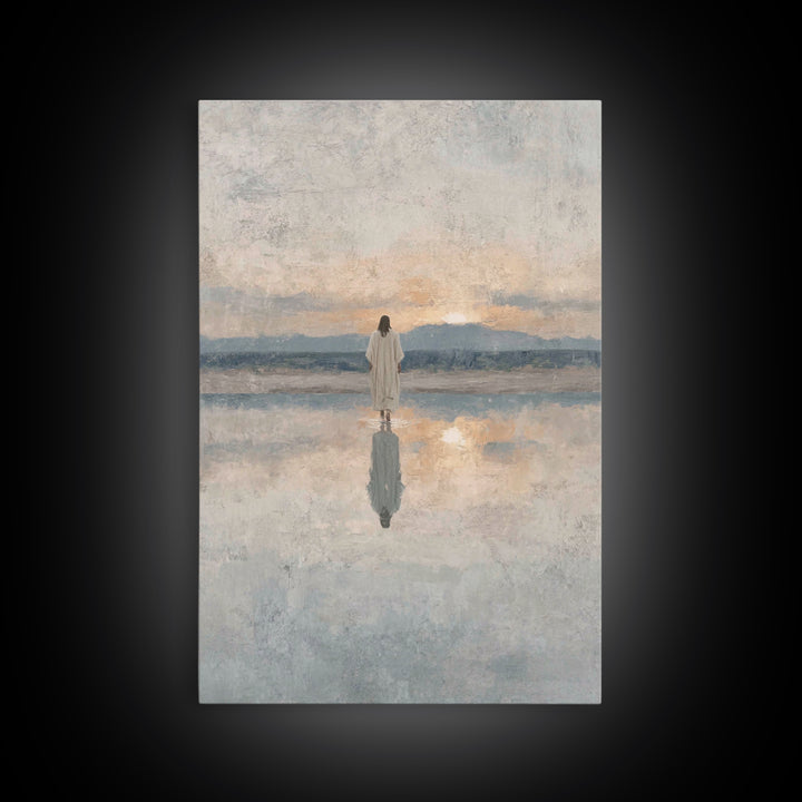 Desert Pilgrims – Framed Canvas Print – Christian Wall Art – Christian Art Canvas – Moody Christian Art – Christmas Art Prints