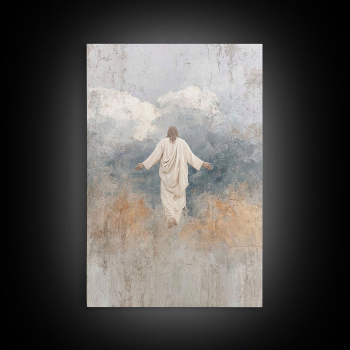 Eternal Light – Framed Canvas Print – Jesus Painting – Christian Art Canvas – Christian Wall Art – Christian Art – Large Christian Painting