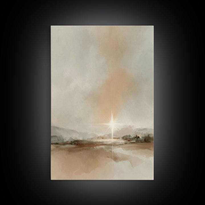 Radiant Dawn | Framed Canvas Print | Christian Wall Art | Christian Art Canvas | Christmas Art | Christian Christmas Art | Christian Gift I