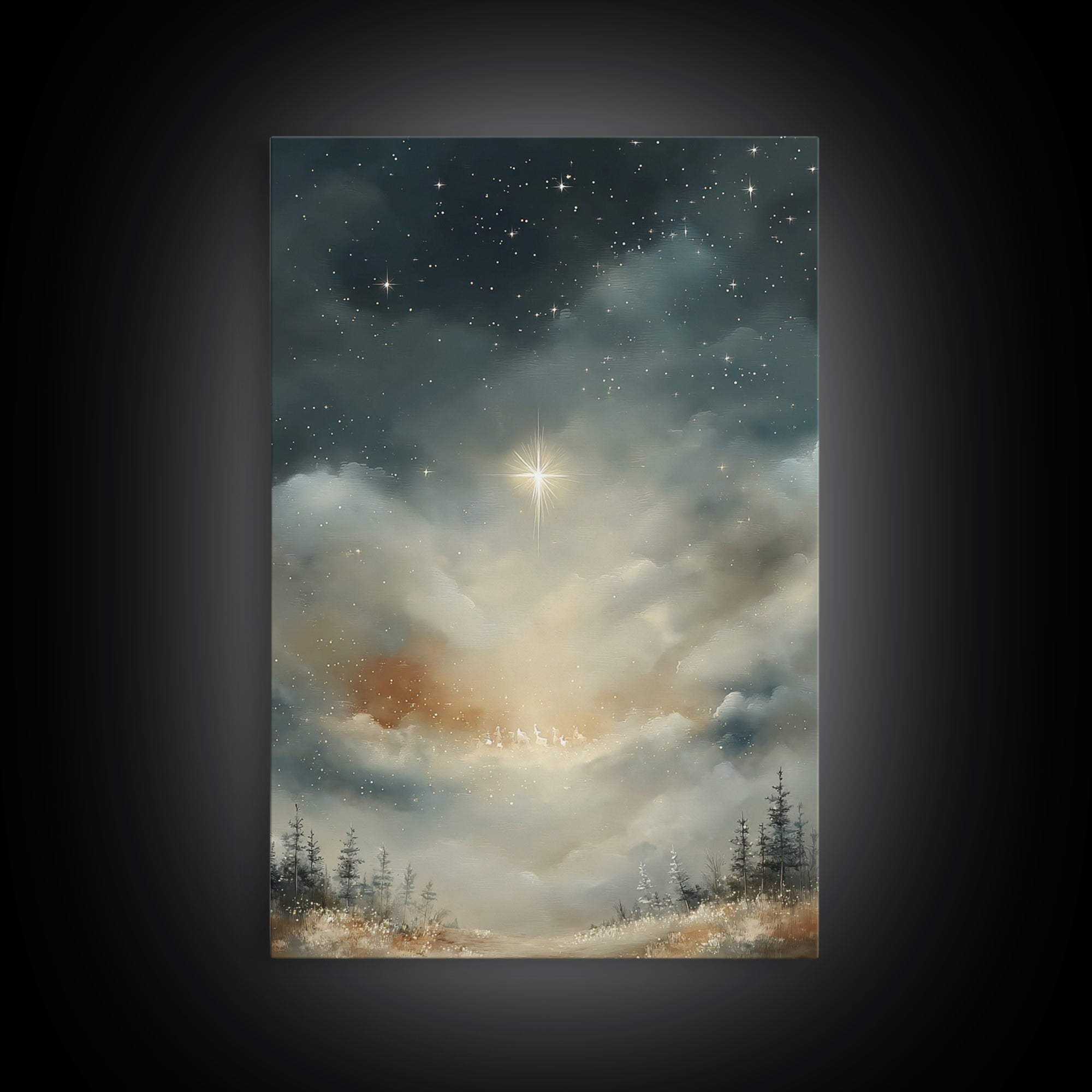 Morning Glory – Framed Canvas Print – Christian Wall Art – Christian Art Canvas – Christmas Art – Christian Christmas Art – Christian Decor