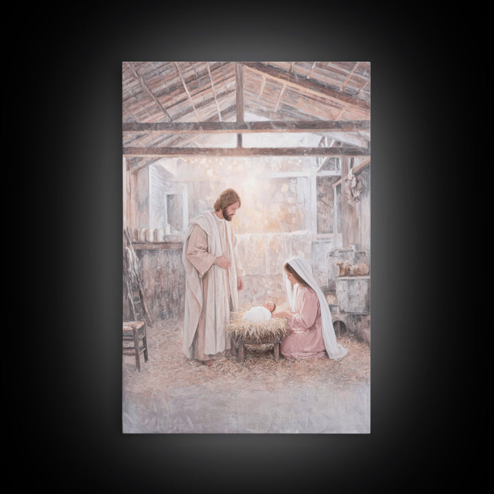 Bethlehem Peace | Framed Canvas Print | Christian Wall Art | Christian Art Canvas | Jesus Painting | Christmas Art | Christian Christmas