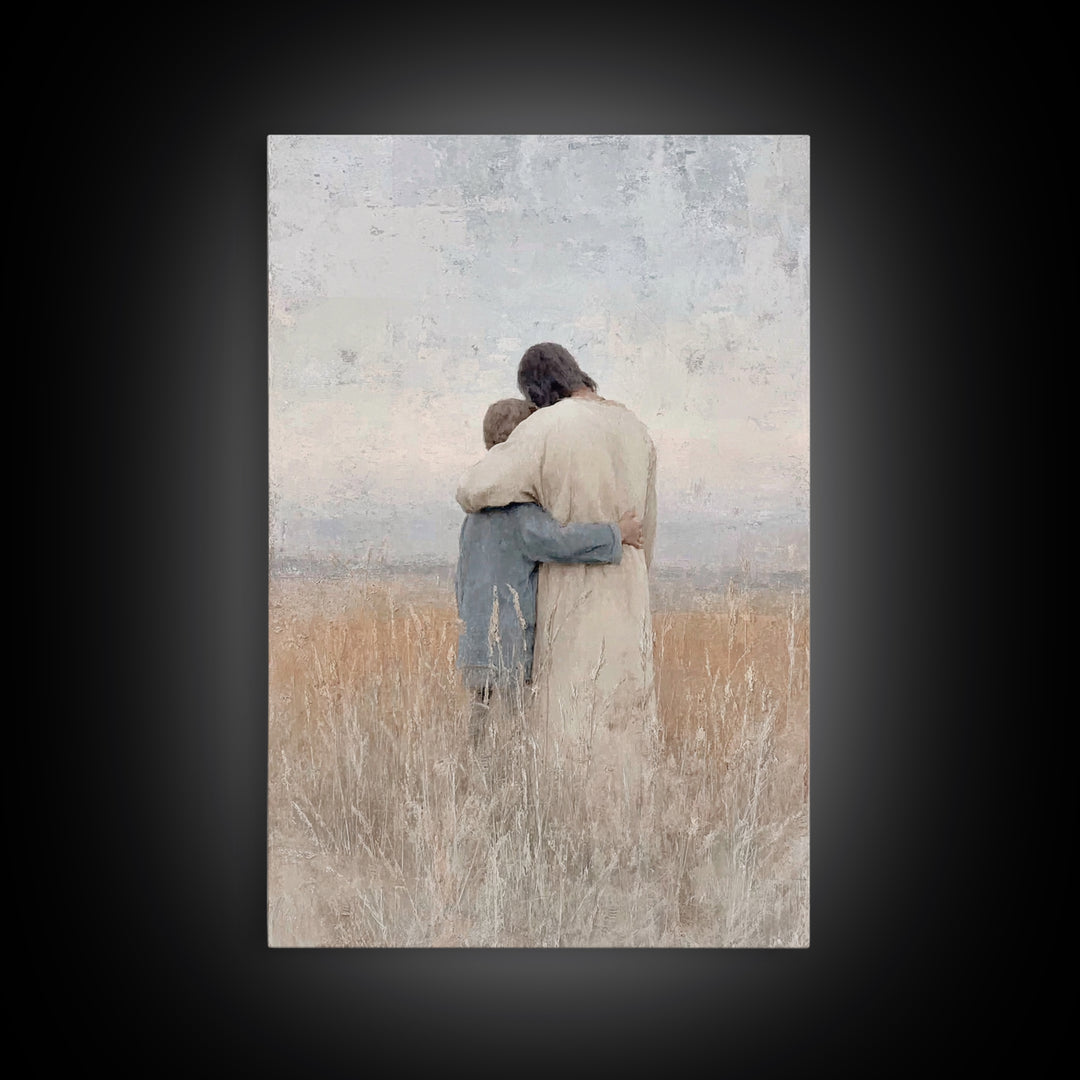 Fields Of Mercy – Framed Canvas Print – Christian Wall Art – Christian Art Canvas – Jesus Painting – Christian Art Print – Subtle Christian