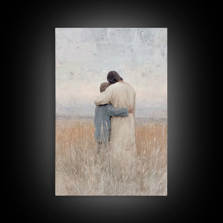 Fields Of Mercy – Framed Canvas Print – Christian Wall Art – Christian Art Canvas – Jesus Painting – Christian Art Print – Subtle Christian