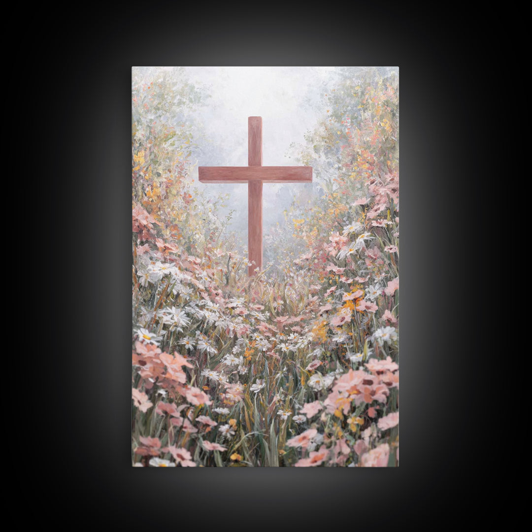 Pathway Of Faith – Framed Canvas Print – Christian Wall Art – Christian Art Canvas – Christian Art Work – Christian Decor – Modern Christia
