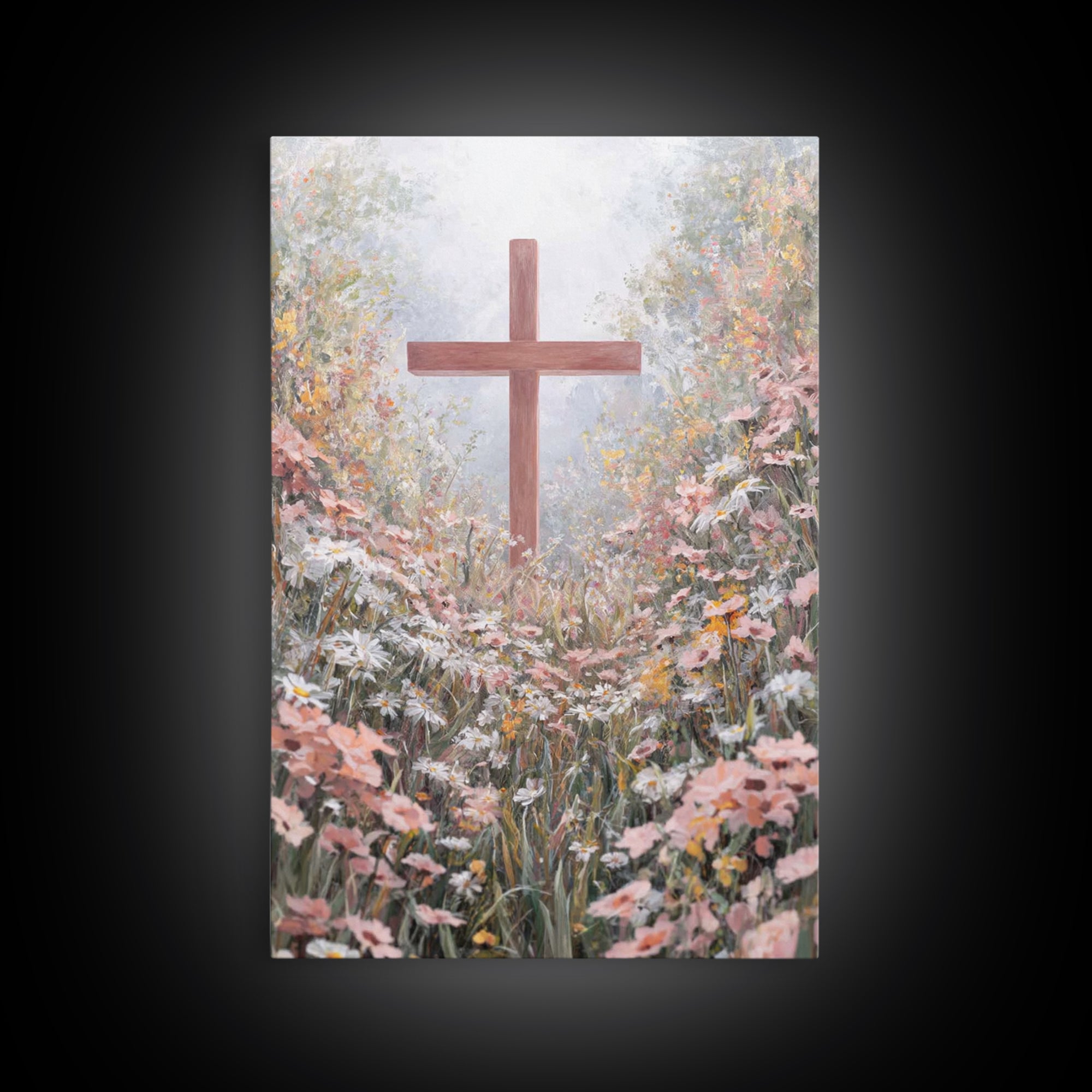 Pathway Of Faith – Framed Canvas Print – Christian Wall Art – Christian Art Canvas – Christian Art Work – Christian Decor – Modern Christia