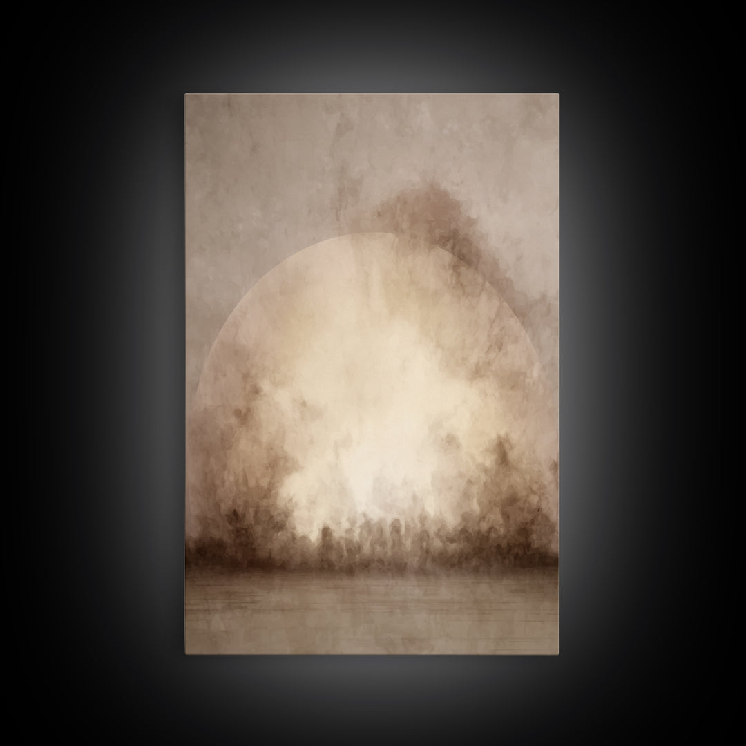 Dawn Of Hope - Framed Canvas Print - Christian Art Canvas - Christian Wall Art - Moody Christian Art - Christian Painting - Christian Gift