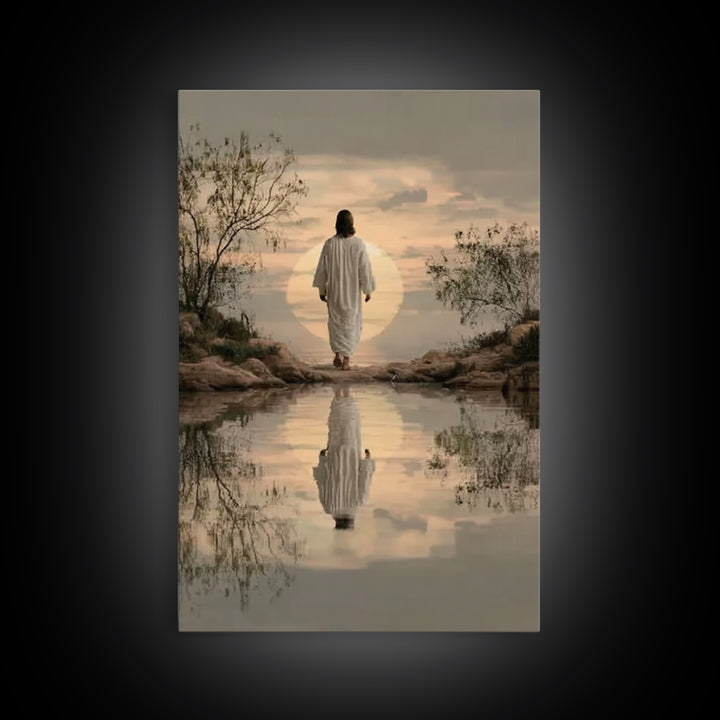 Eternal Pathway – Framed Canvas Print – Christian Wall Art – Christian Art Canvas – Jesus Painting – Christian Art Print – Subtle Christian