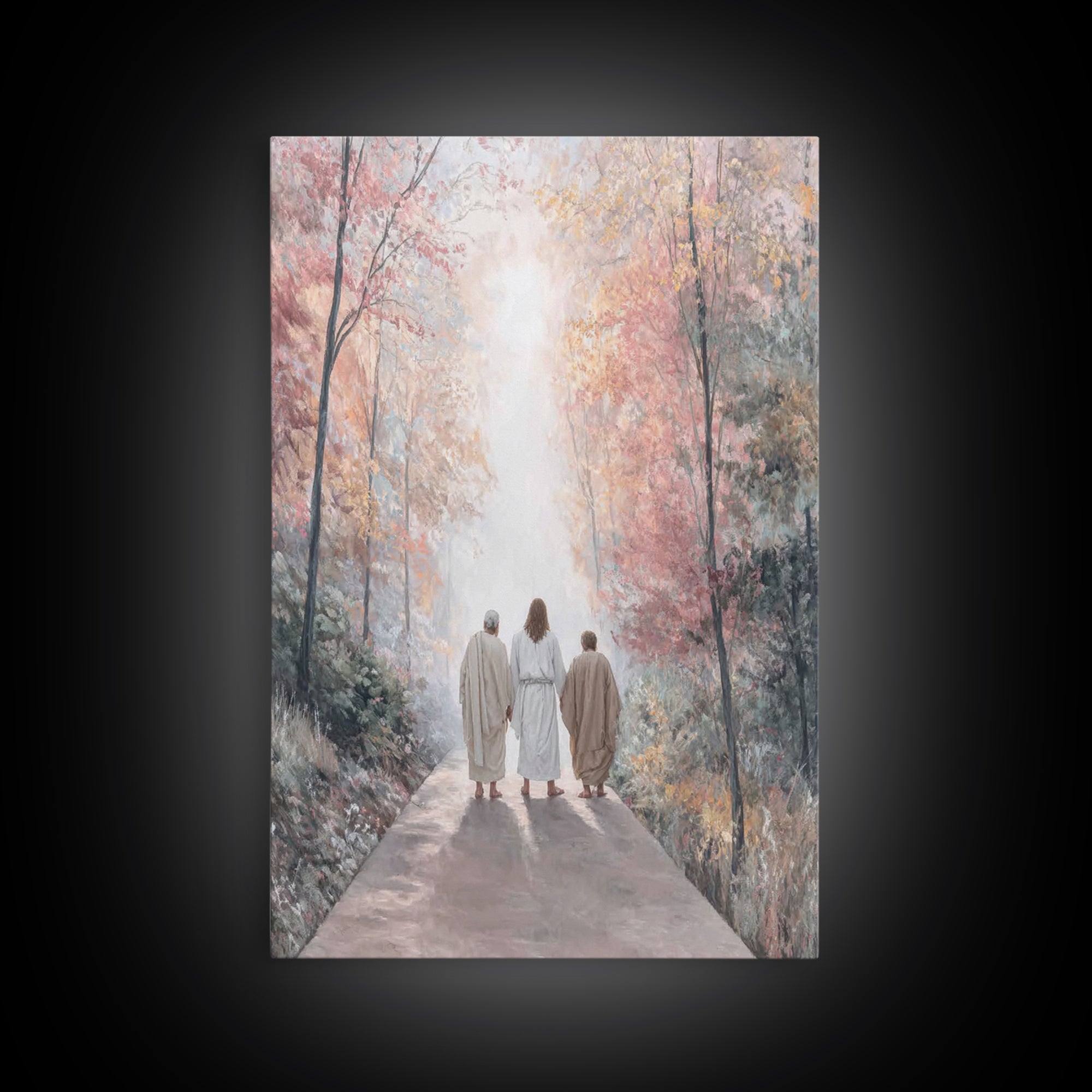 Path of Grace – Framed Canvas Print – Christian Art Canvas – Jesus Painting – Christian Wall Art – Christian Christmas Art – Christian Gift