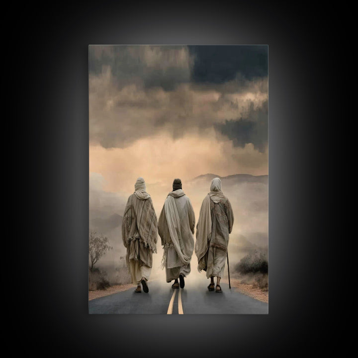 Desert Morning Hope – Framed Canvas Print – Christian Wall Art – Christian Art Canvas – Moody Christian Art – Jesus Painting – Christian Ch