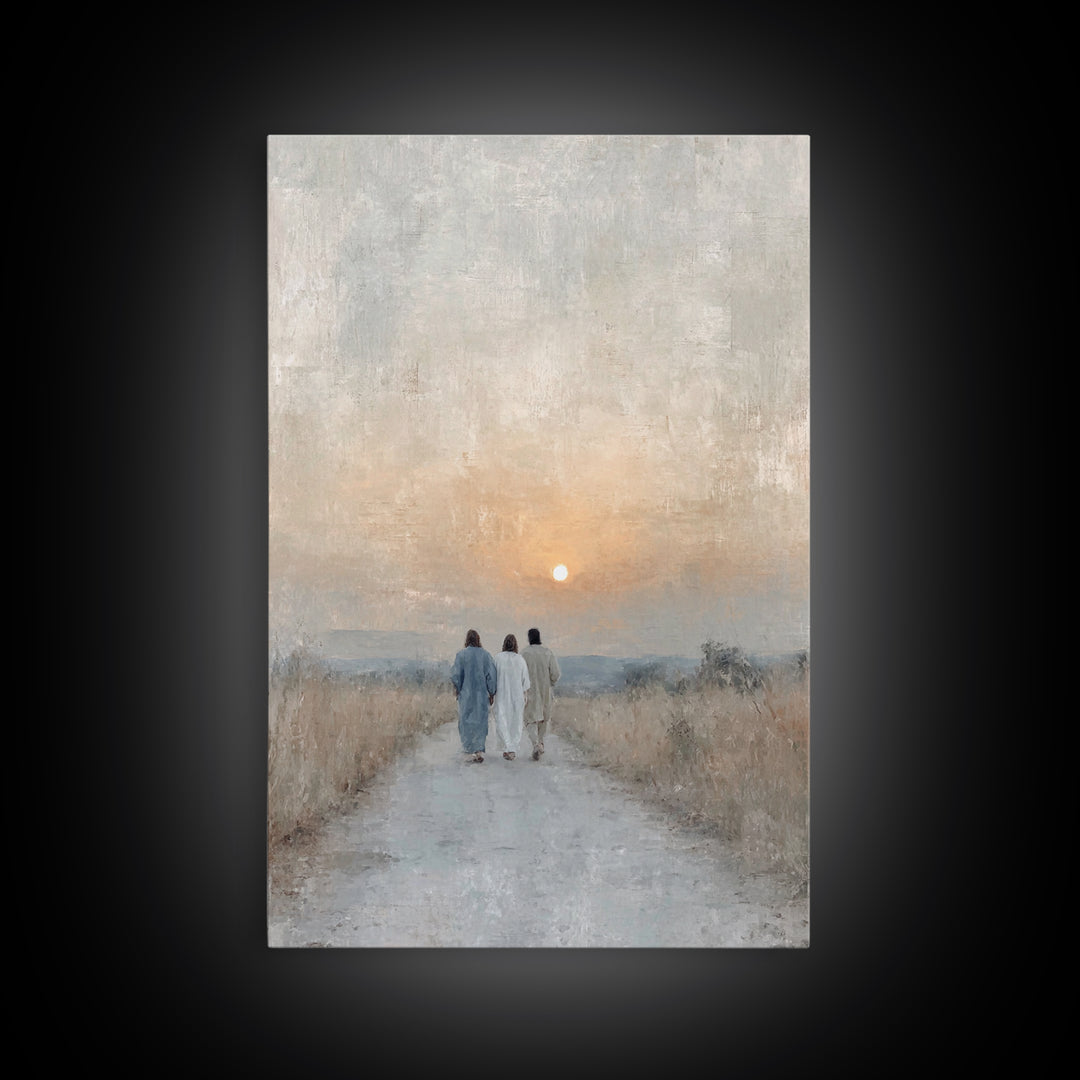 Wanderers of Light | Framed Canvas Print | Christian Wall Art | Christian Art Canvas | Jesus Painting | Vintage Christian Art | Christian C