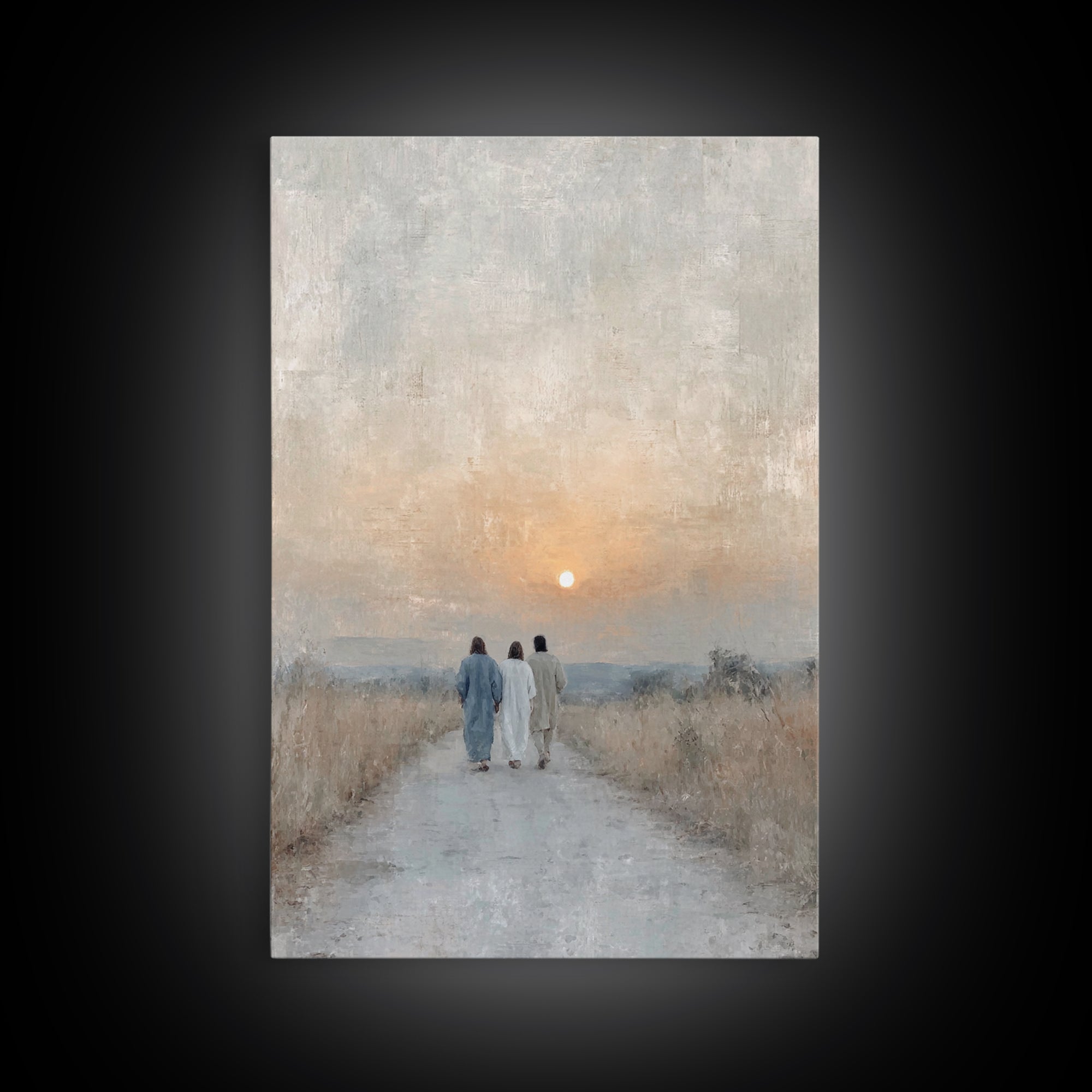 Wanderers of Light | Framed Canvas Print | Christian Wall Art | Christian Art Canvas | Jesus Painting | Vintage Christian Art | Christian C