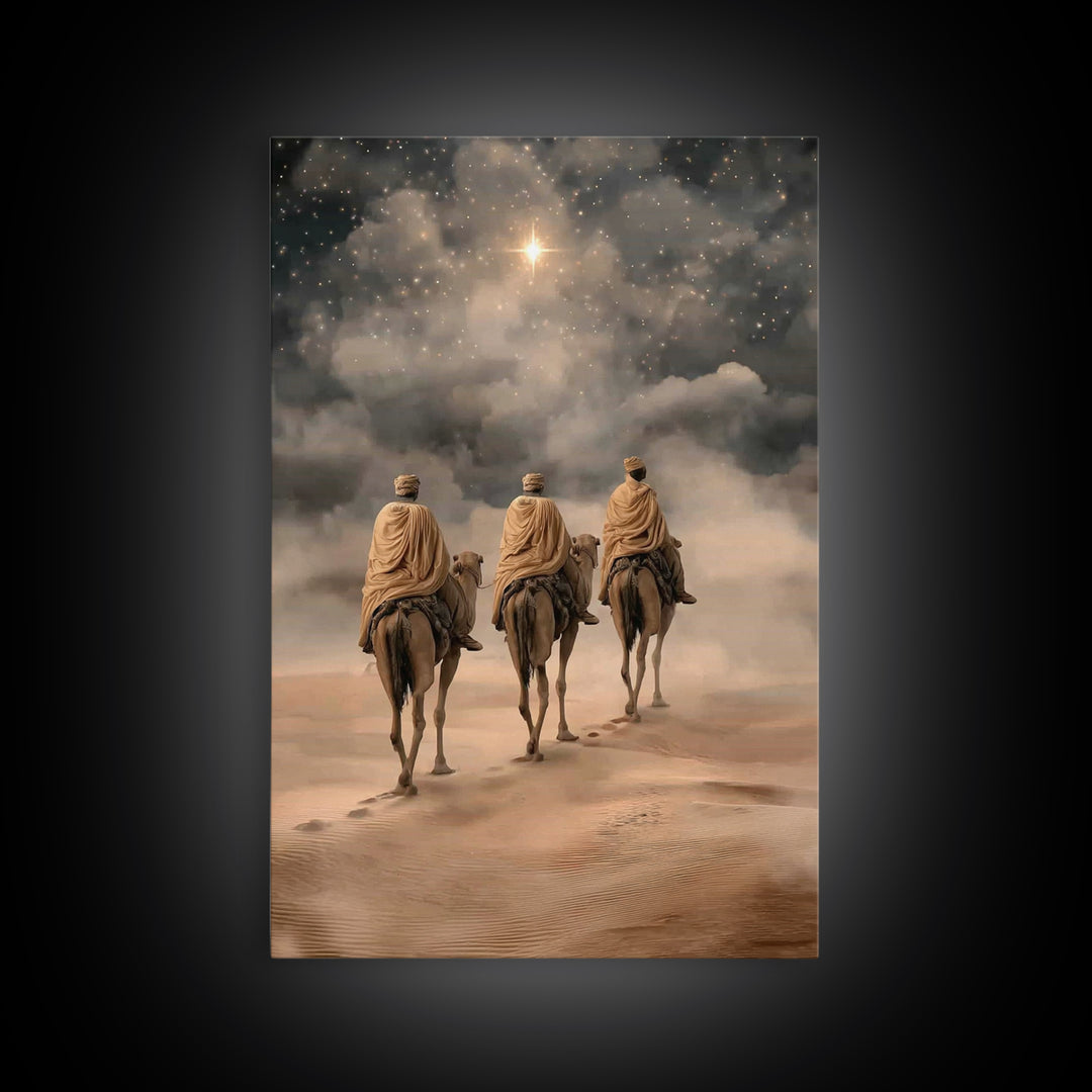 Star of the East, Framed Canvas Print, Christian Wall Art, Christian Art Canvas, Christmas Art Prints, Christian Christmas Art, Christian G