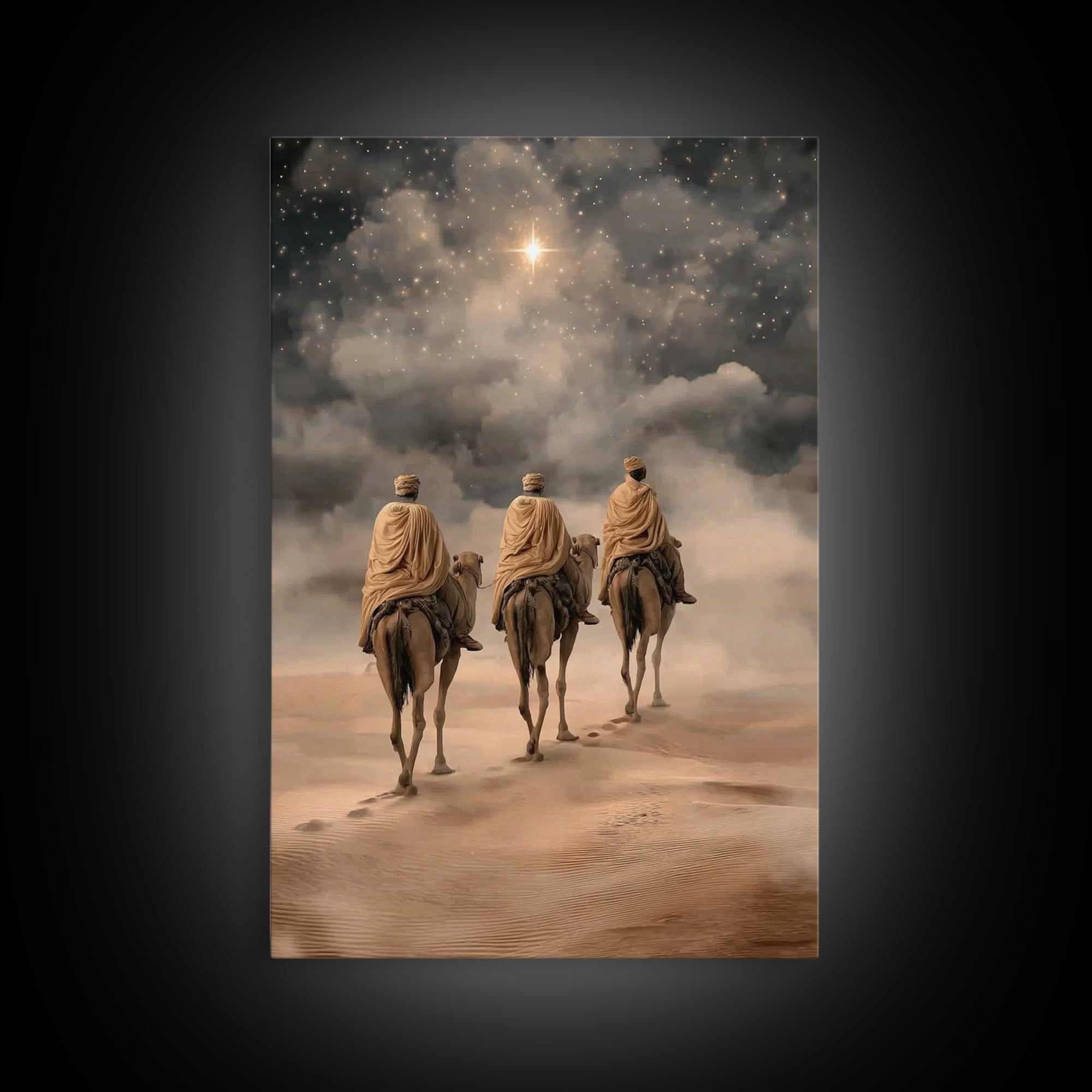 Star of the East, Framed Canvas Print, Christian Wall Art, Christian Art Canvas, Christmas Art Prints, Christian Christmas Art, Christian G