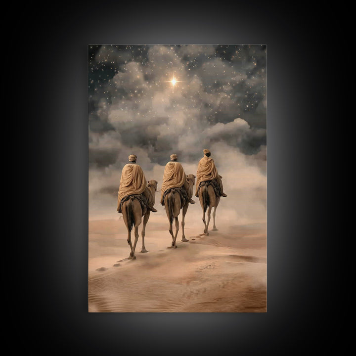 Star of the East, Framed Canvas Print, Christian Wall Art, Christian Art Canvas, Christmas Art Prints, Christian Christmas Art, Christian G
