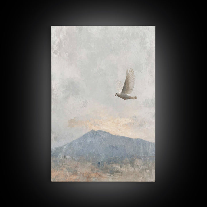 Spirit of Peace – Framed Canvas Print – Christian Wall Art – Christian Art Canvas – Minimalist Christian Art – Christian Art Print – Unique