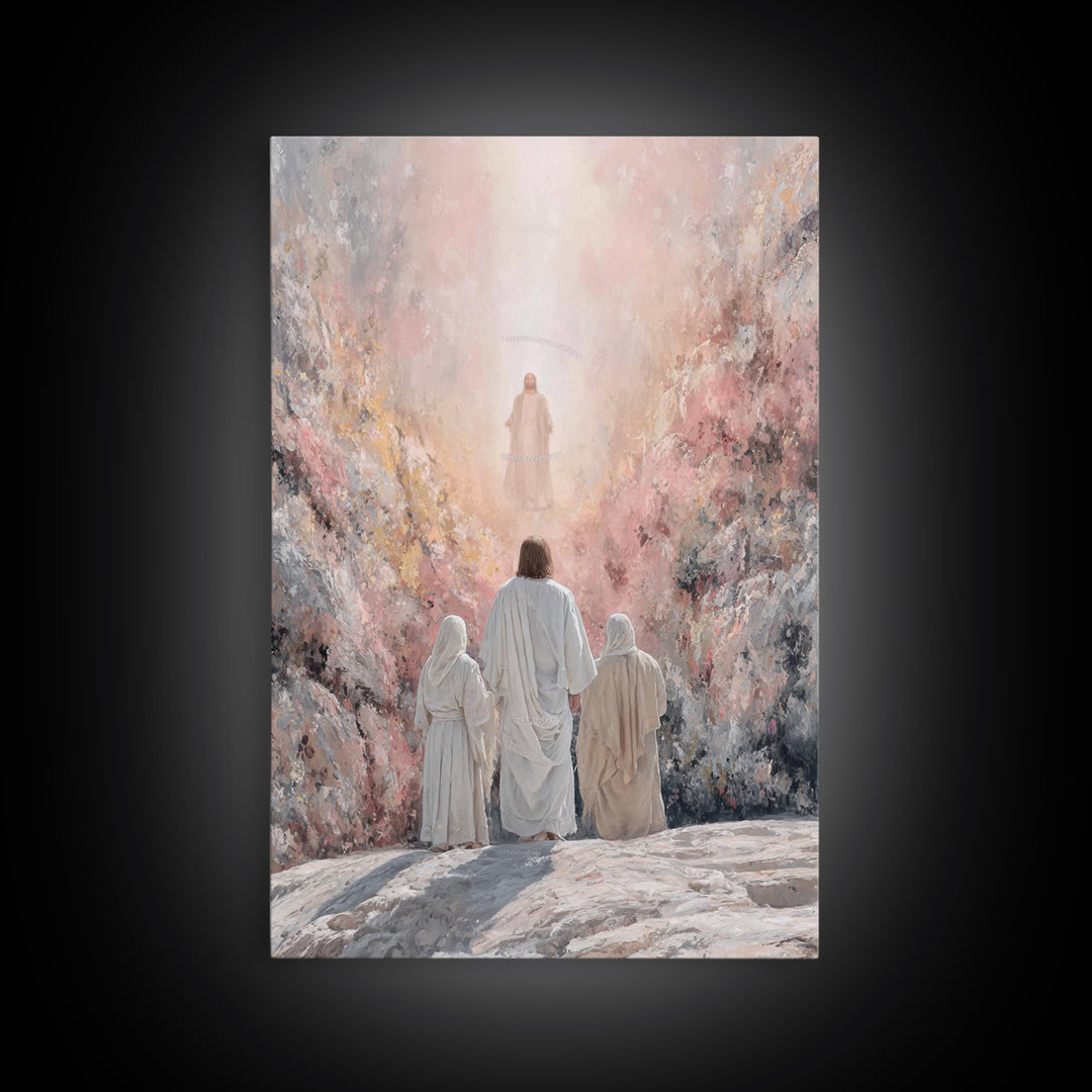 Mountain Glory – Framed Canvas Print – Christian Wall Art – Christian Art Canvas – Jesus Painting – Christian Christmas Art